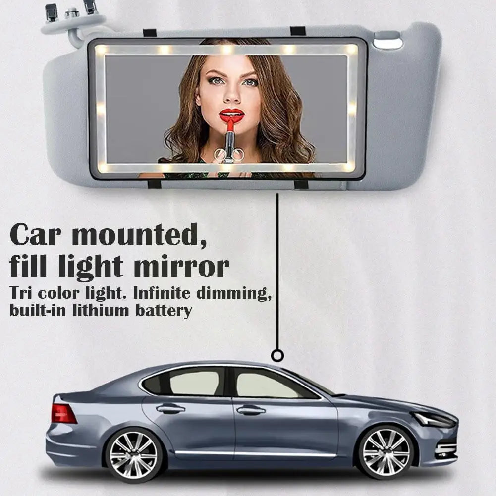 Glam™ Vanity sun visor Mirror with LED