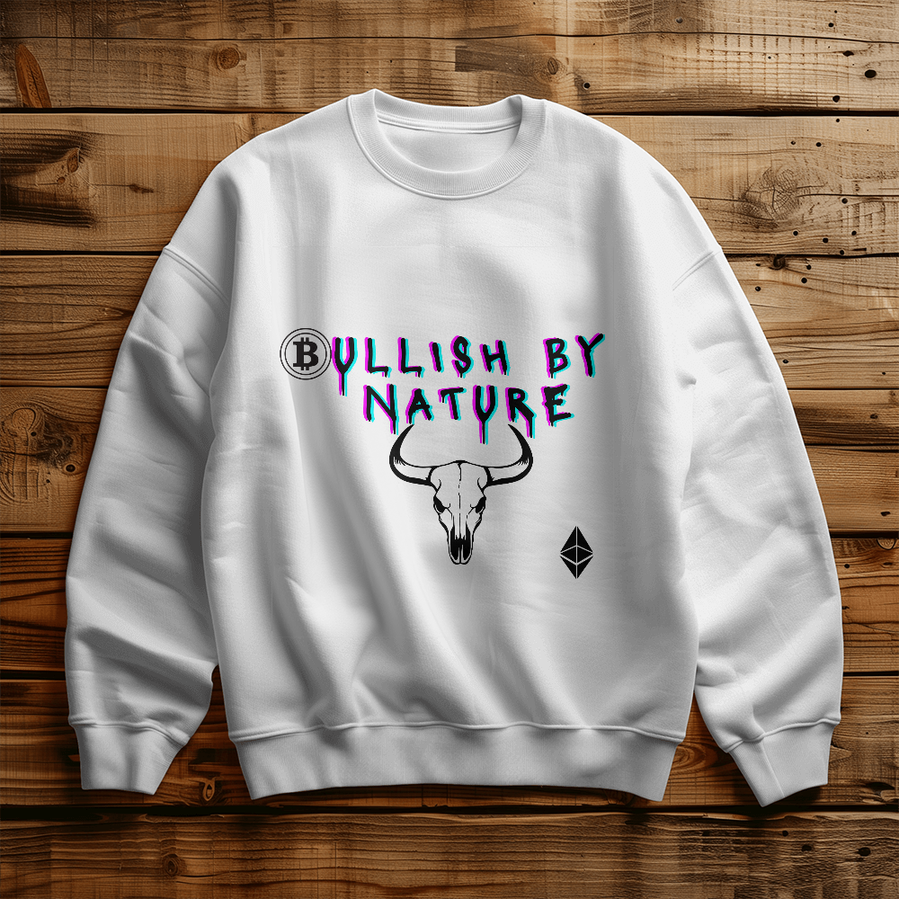 Bullish Energy Crewneck - White