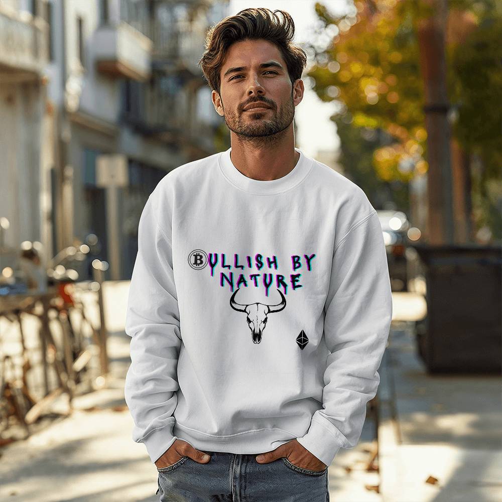 Bullish Energy Crewneck - White
