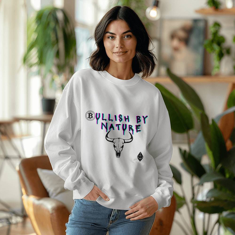 Bullish Energy Crewneck - White