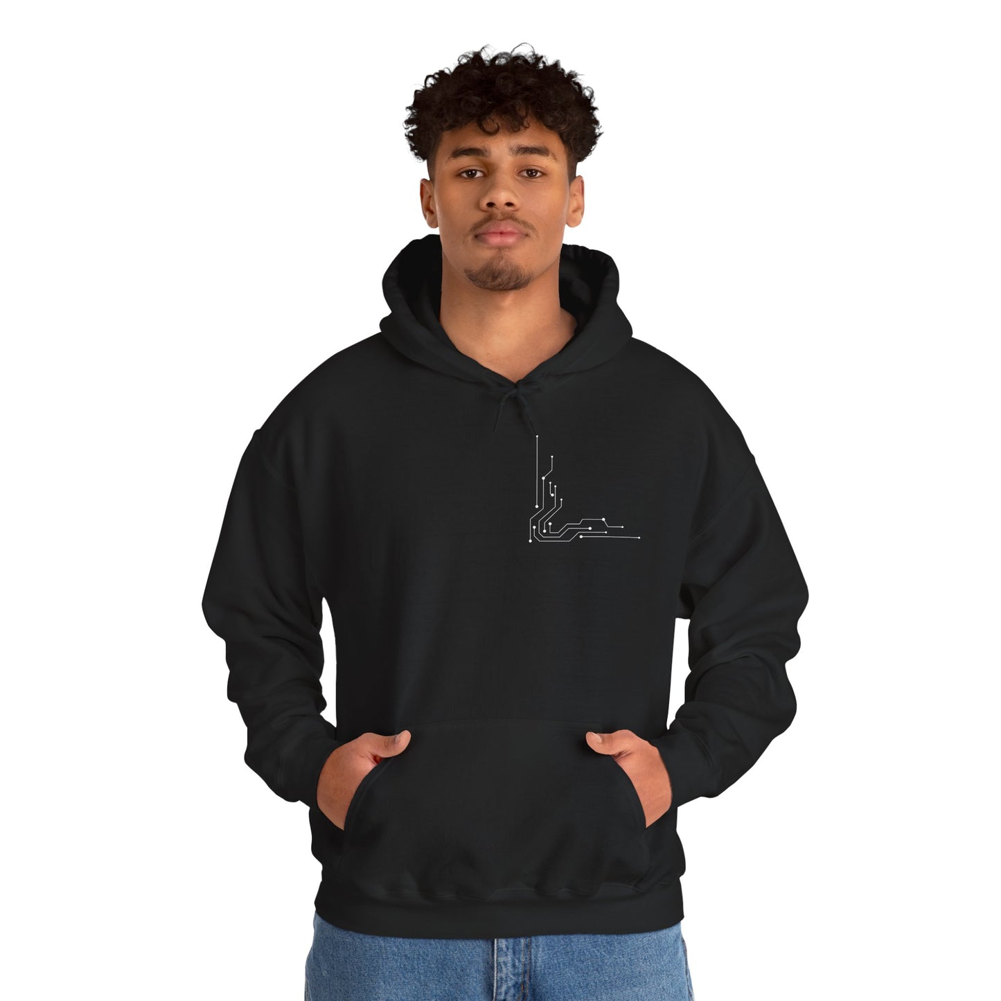 Moonbound Ledger Hoodie — Minimal Lunar Line Art Pullover