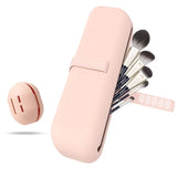 Sexyiness™ Silicone Cosmetic Brush Bag with Beauty Blender Case