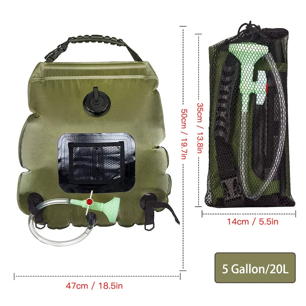 Camp Shower™- 20L Shower Bag with Solar Heating