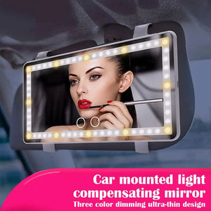Glam™ Vanity sun visor Mirror with LED